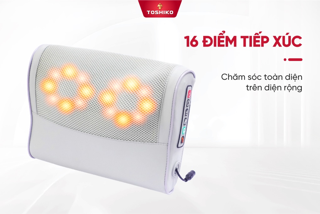 Gối massage cổ vai gáy Toshiko V5, ảnh 4