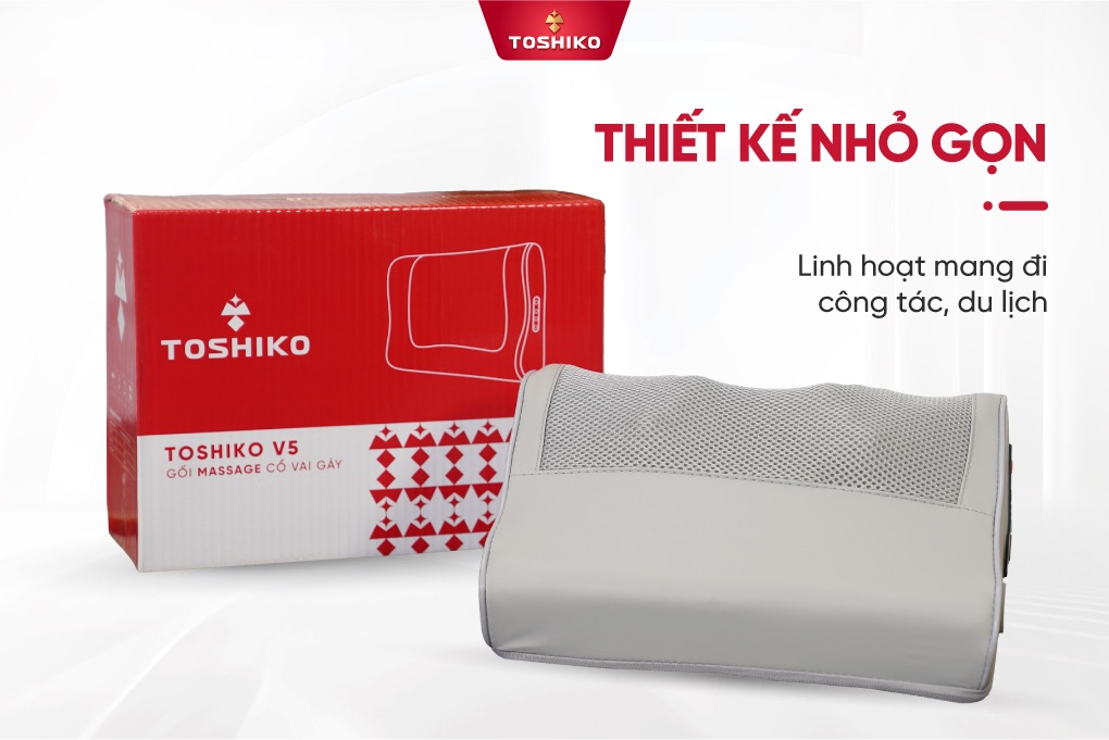 Gối massage cổ vai gáy Toshiko V5, ảnh 7