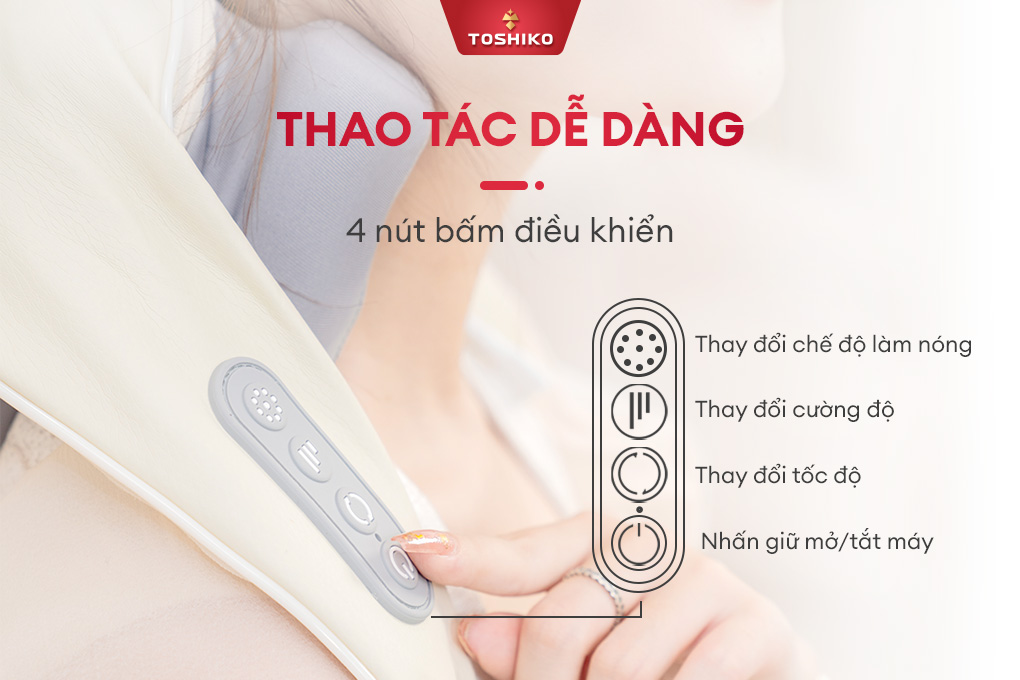 Máy massage cổ vai gáy đa năng Toshiko V3, ảnh 5