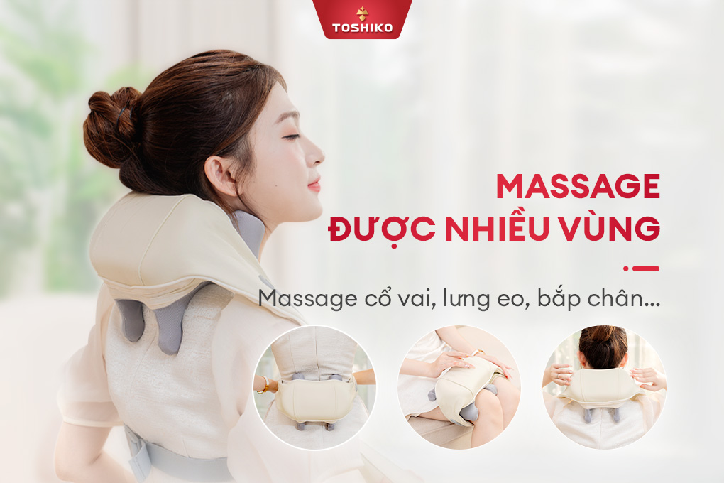Máy massage cổ vai gáy đa năng Toshiko V3, ảnh 2