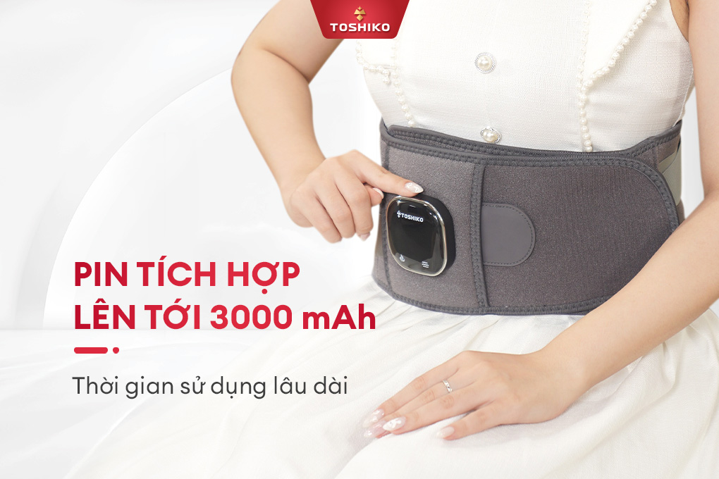 Đai massage lưng eo công thái học Toshiko V6, ảnh 2
