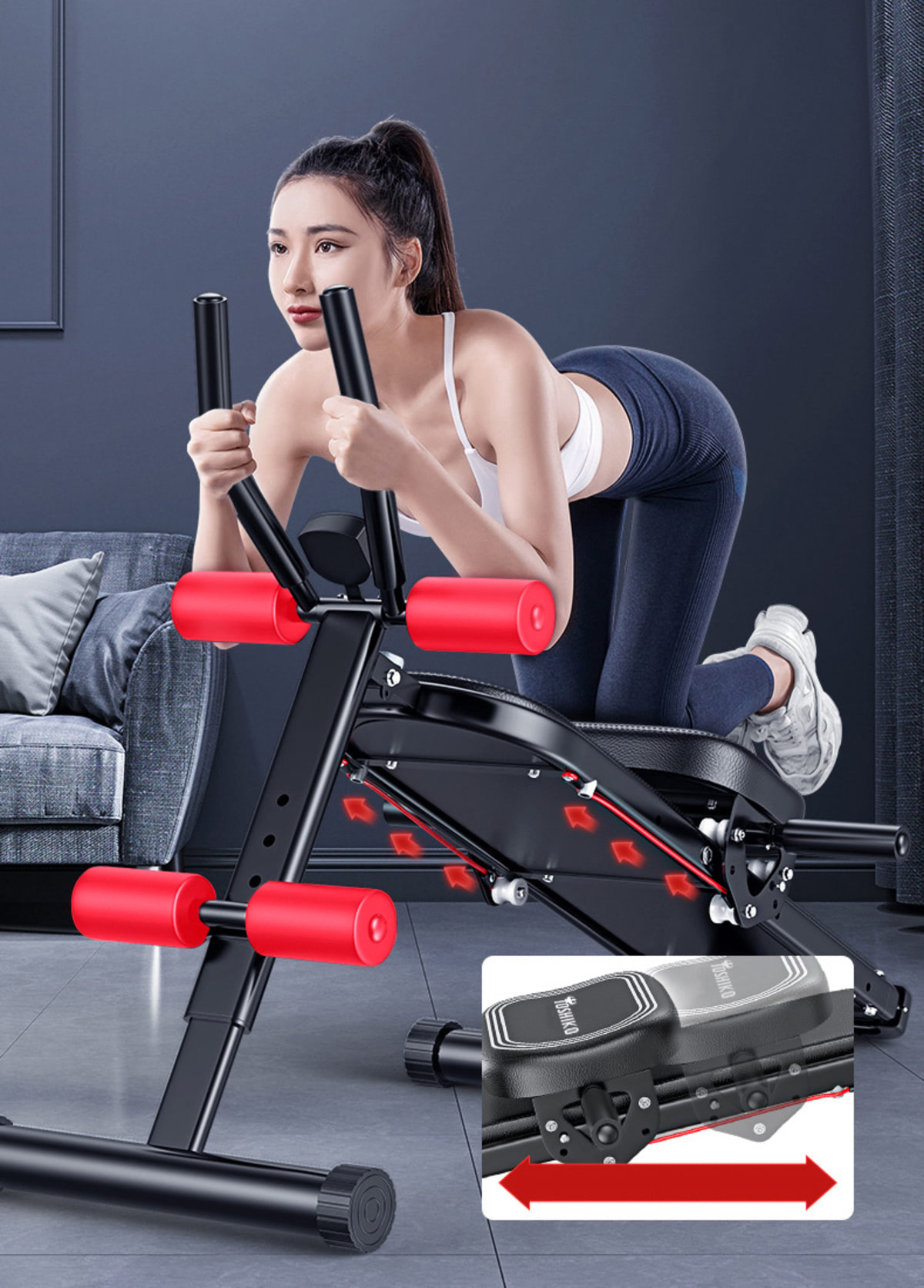 Máy tập cơ bụng Toshiko TB01, ảnh 8