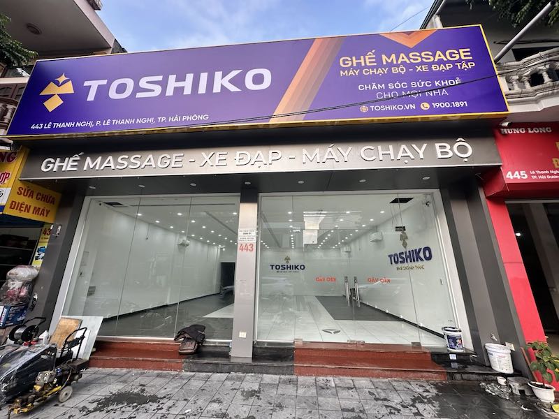 Mặt tiền Toshiko Lê Thanh Nghị - Hải Phòng (Địa chỉ cũ 443 Lê Thanh Nghị, P. Lê Thanh Nghị, Tp. Hải Dương)