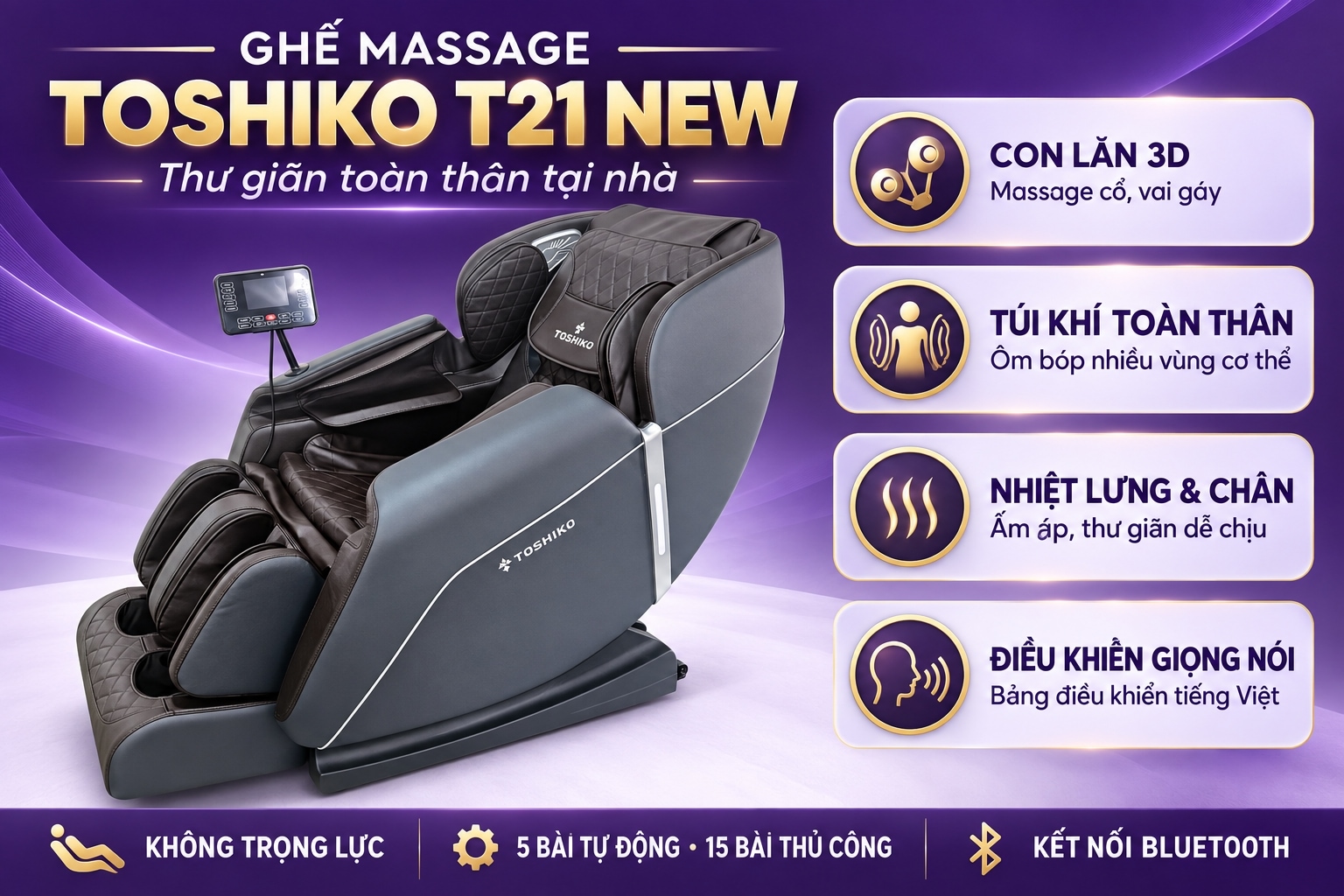 Ghế Massage Toshiko T21 New