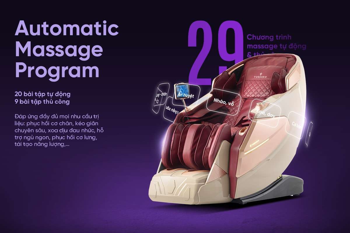 Ghế massage cao cấp Toshiko Luxury Legend, ảnh 10