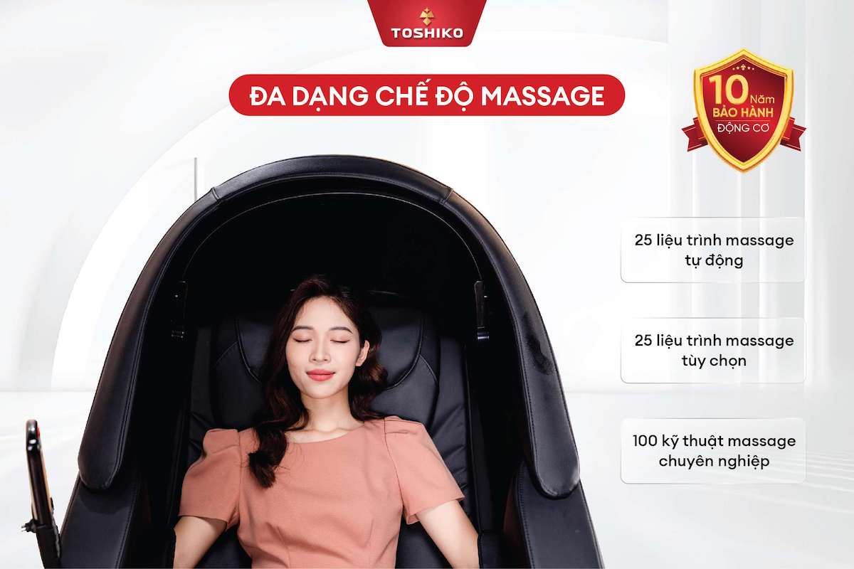 Ghế massage nội địa Nhật Toshiko Sakura (AnmaohIV), ảnh 9