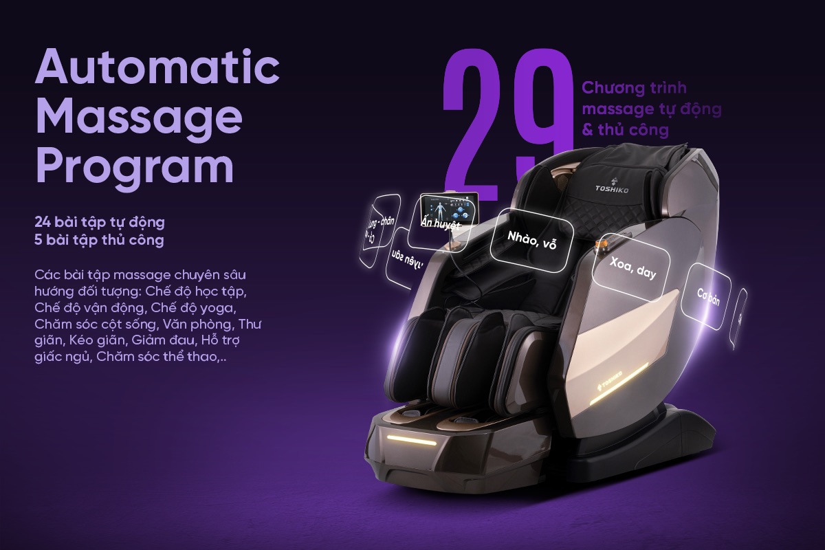 Ghế massage cao cấp Toshiko T450, ảnh 11
