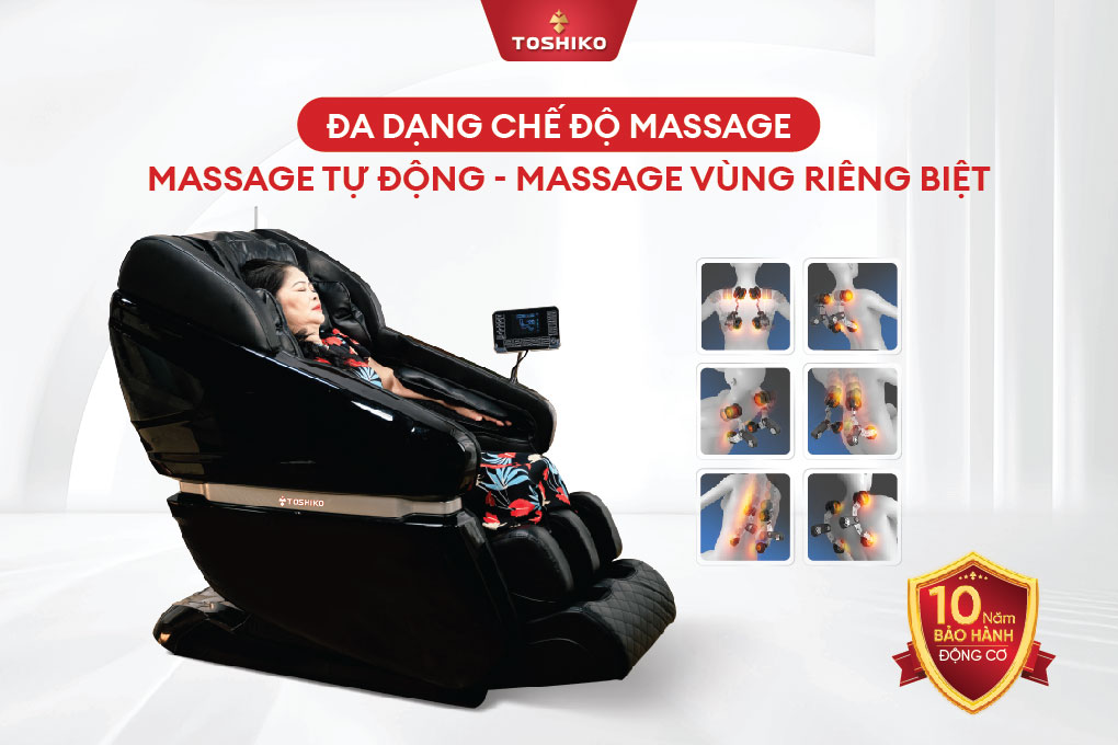 Ghế massage Toshiko T65, ảnh 3