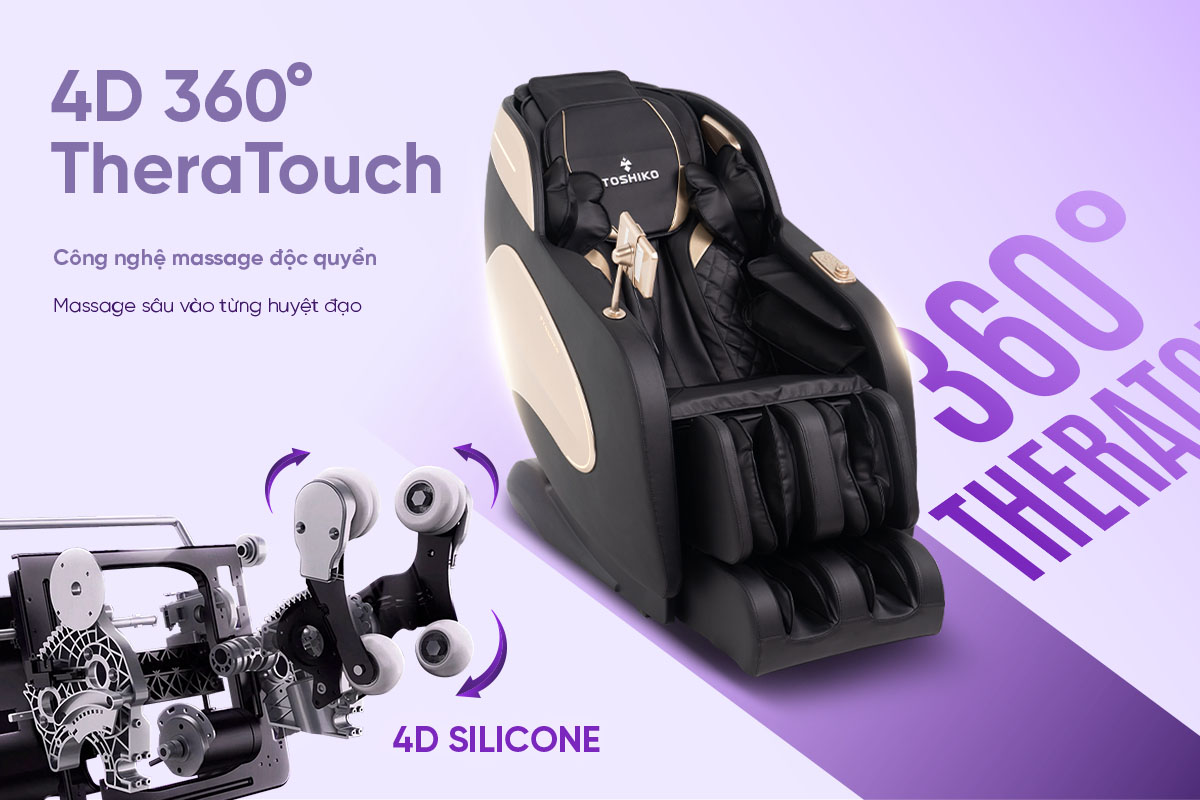 Ghế massage Sóng Âm Trị Liệu Toshiko T85 Pro Max