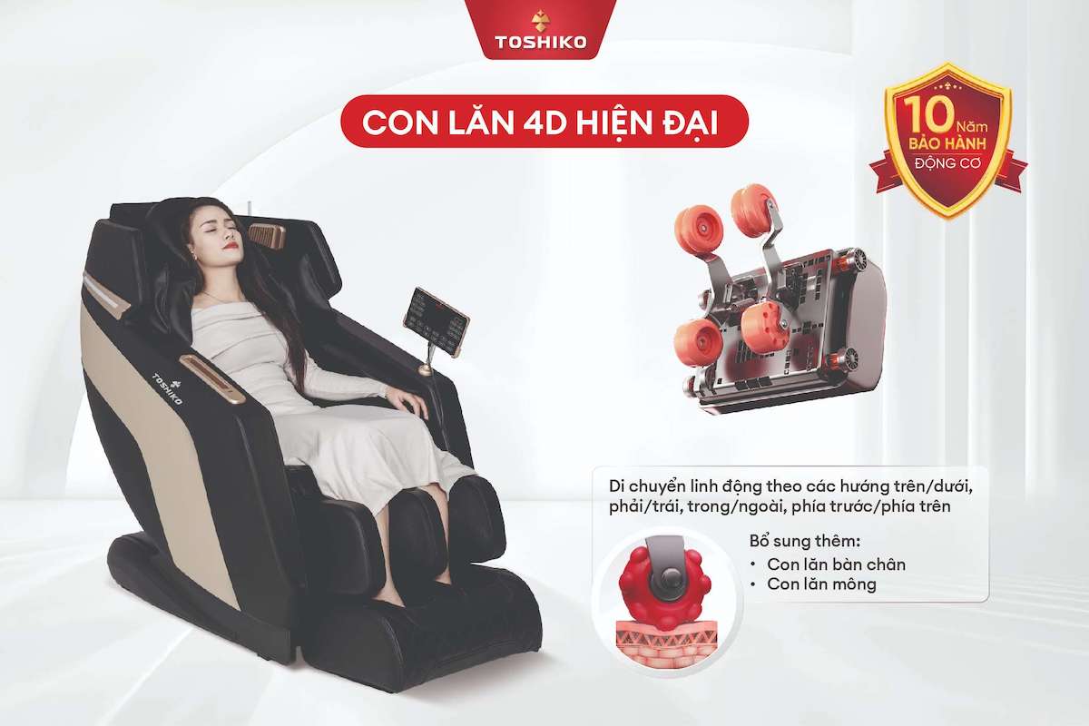 Ghế massage 4D Toshiko T86, ảnh 2