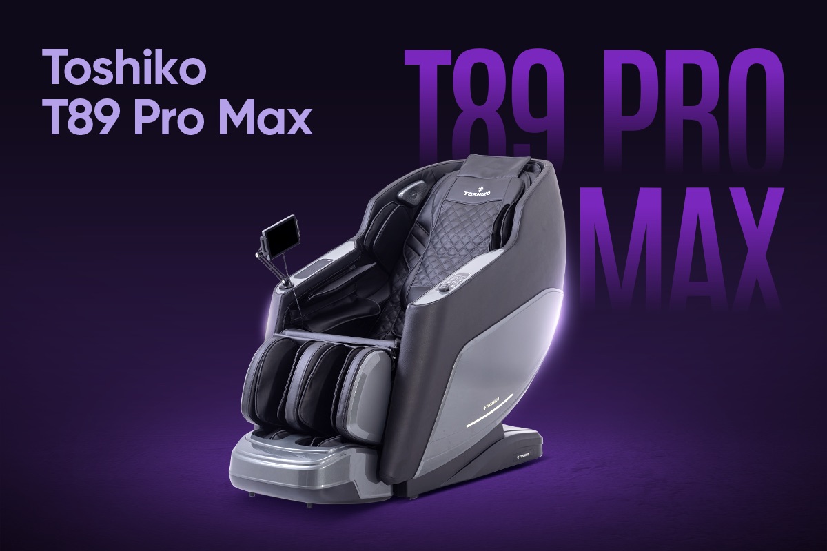 Ghế massage Toshiko T89 Pro Max có nhiệt hồng ngoại lưng chân và massage chân LegRevive
