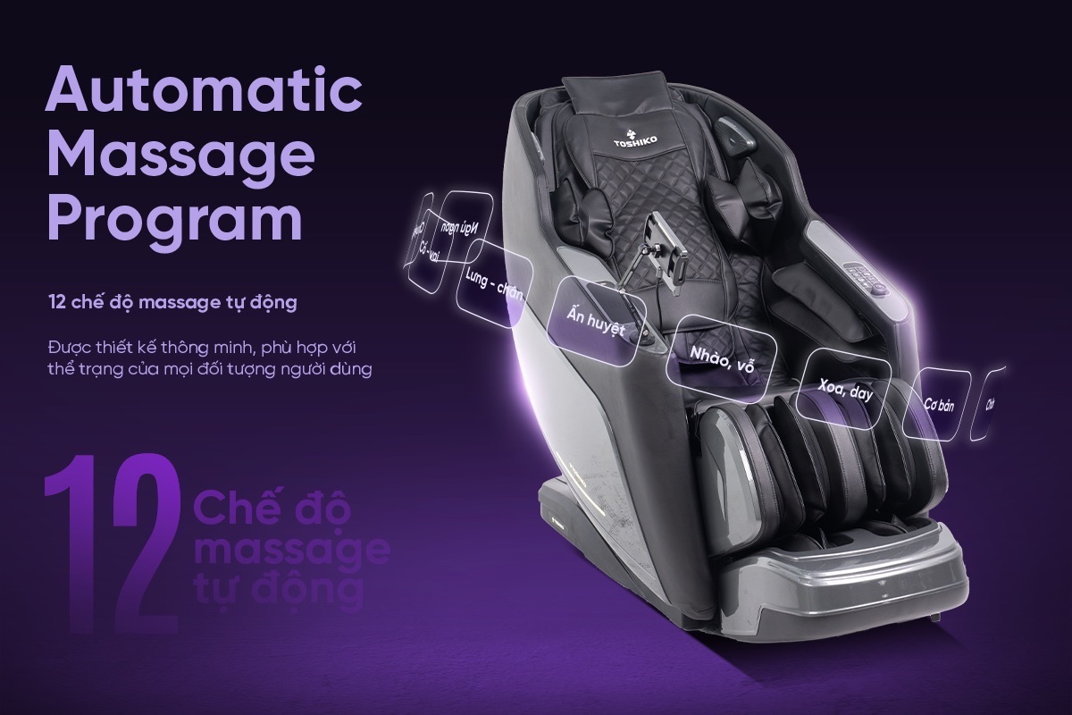 Ghế massage Sóng Âm Trị Liệu Con lăn 4D Toshiko T89 Pro Max, ảnh 10
