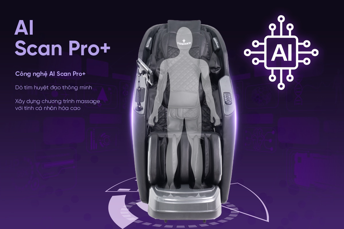 Ghế massage Sóng Âm Trị Liệu Con lăn 4D Toshiko T89 Pro Max, ảnh 2