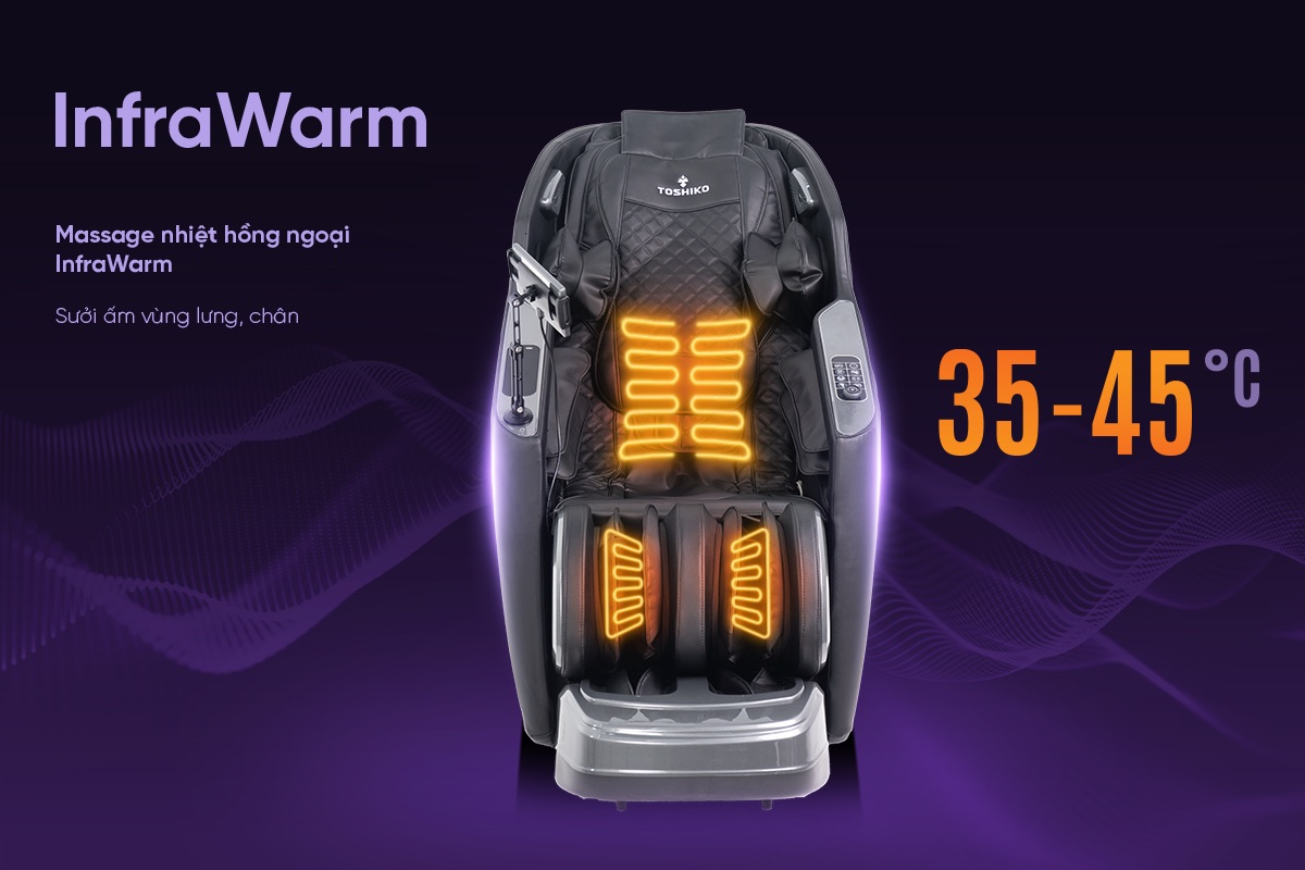 Ghế massage Sóng Âm Trị Liệu Con lăn 4D Toshiko T89 Pro Max, ảnh 4