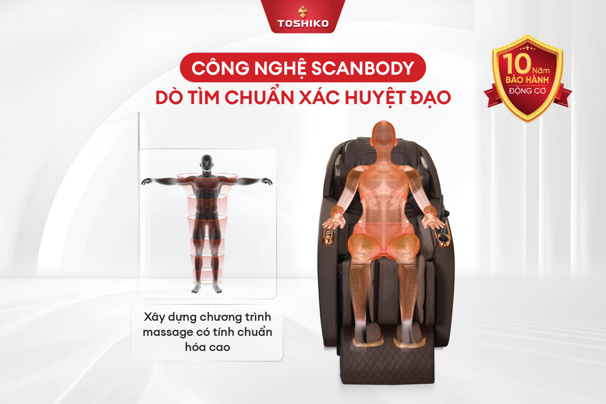 Ghế massage 4D Toshiko T92, ảnh 5