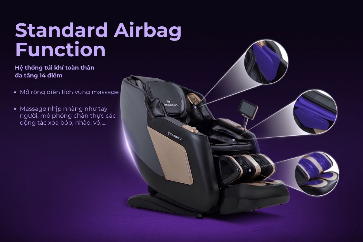 Ghế massage Sóng Âm Trị Liệu Con lăn 4D Toshiko T95 Pro, ảnh 6