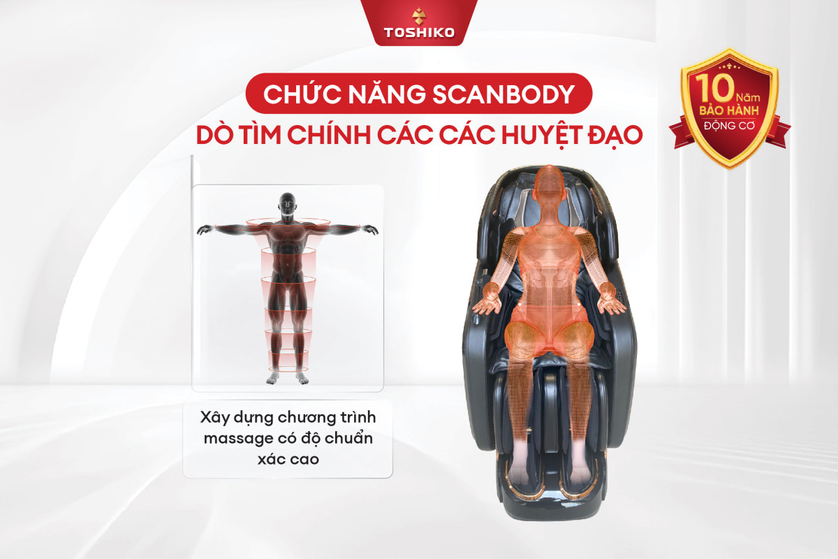 Ghế massage cao cấp 4D Toshiko T98, ảnh 7