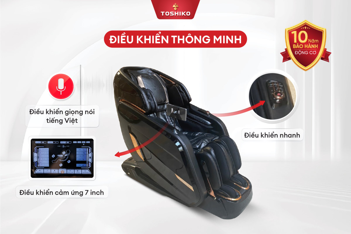 Ghế massage cao cấp 4D Toshiko T98, ảnh 12