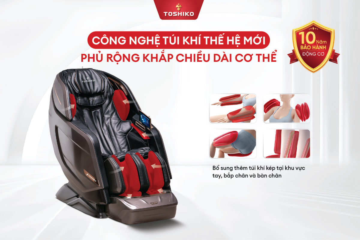 Ghế massage cao cấp 6D Toshiko T9900