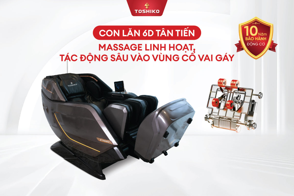 Ghế massage cao cấp 6D Toshiko T9900, ảnh 2