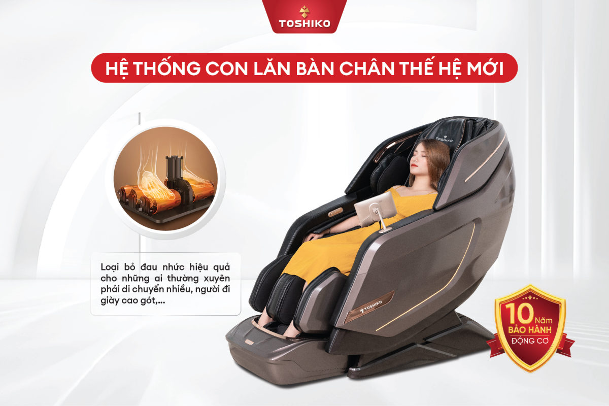 Ghế massage cao cấp 6D Toshiko T9900, ảnh 3
