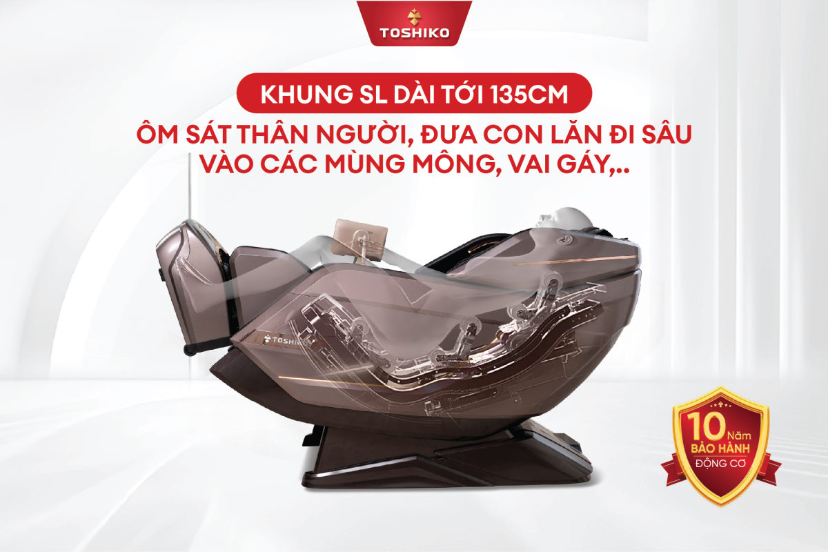 Ghế massage cao cấp 6D Toshiko T9900, ảnh 5