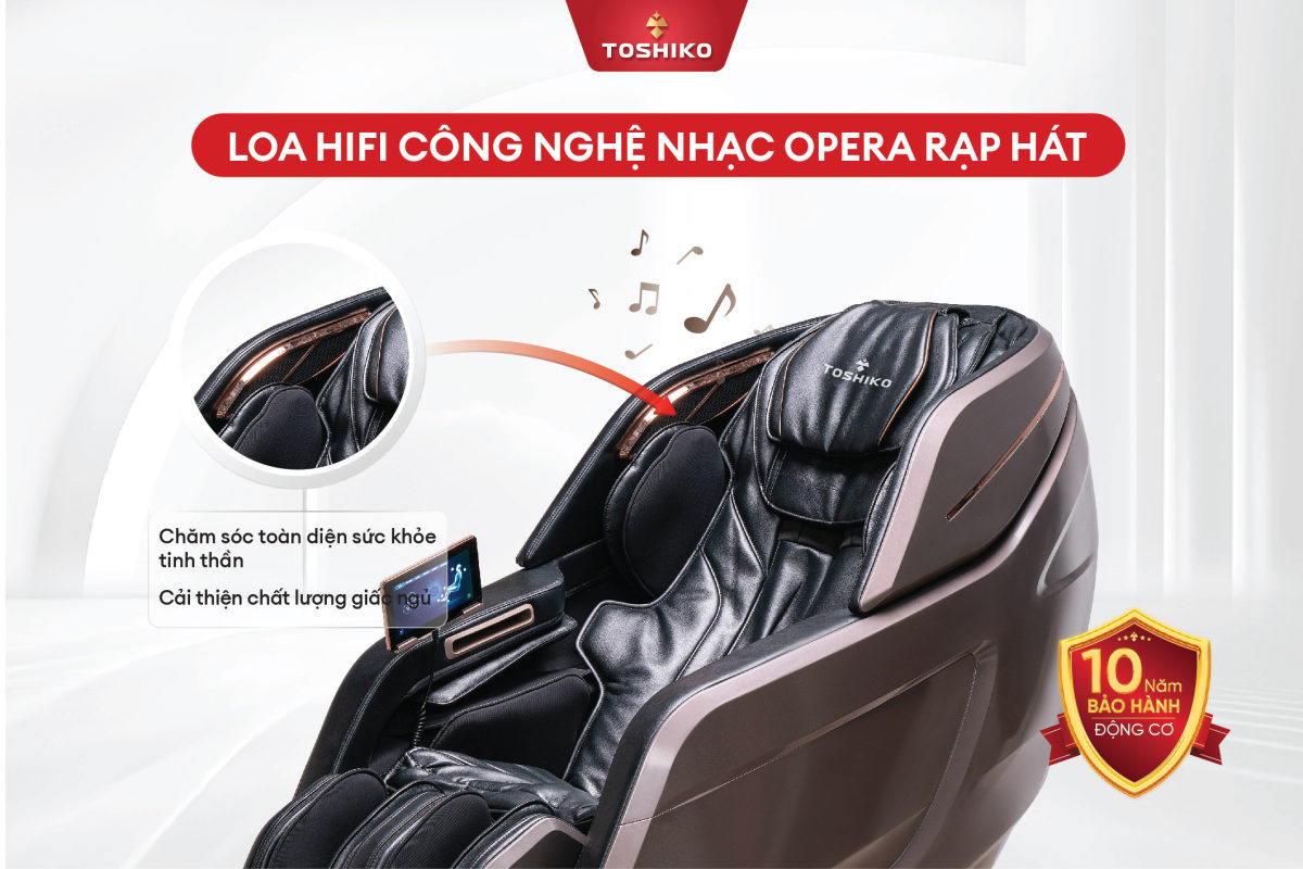 Ghế massage cao cấp 6D Toshiko T9900, ảnh 8