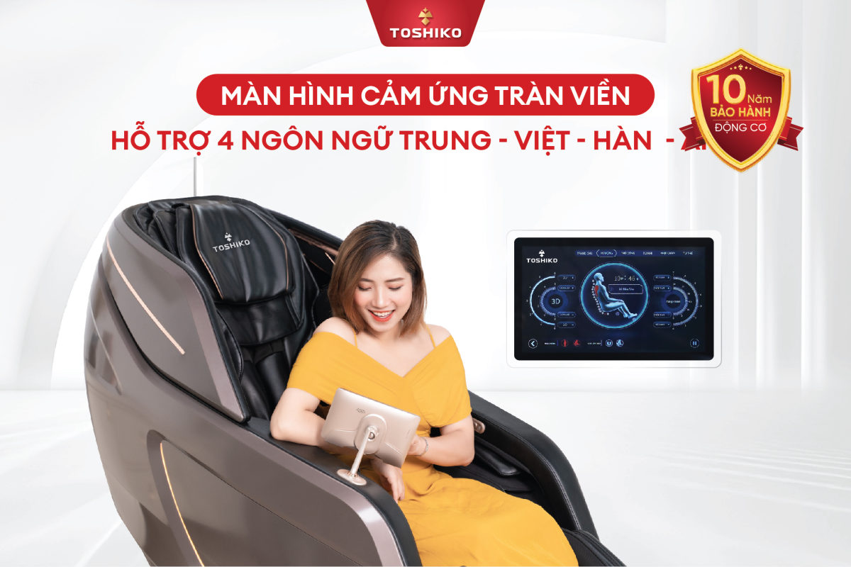 Ghế massage cao cấp 6D Toshiko T9900, ảnh 9