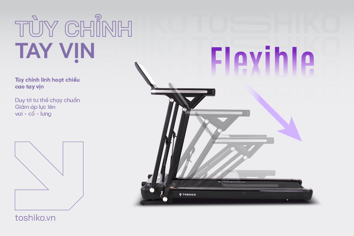 Máy chạy bộ gấp gọn Toshiko Iron Running, ảnh 7