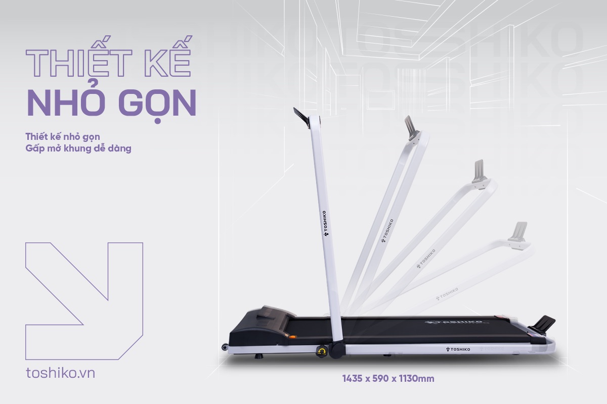 Máy chạy bộ gấp gọn Toshiko GenZ, ảnh 5
