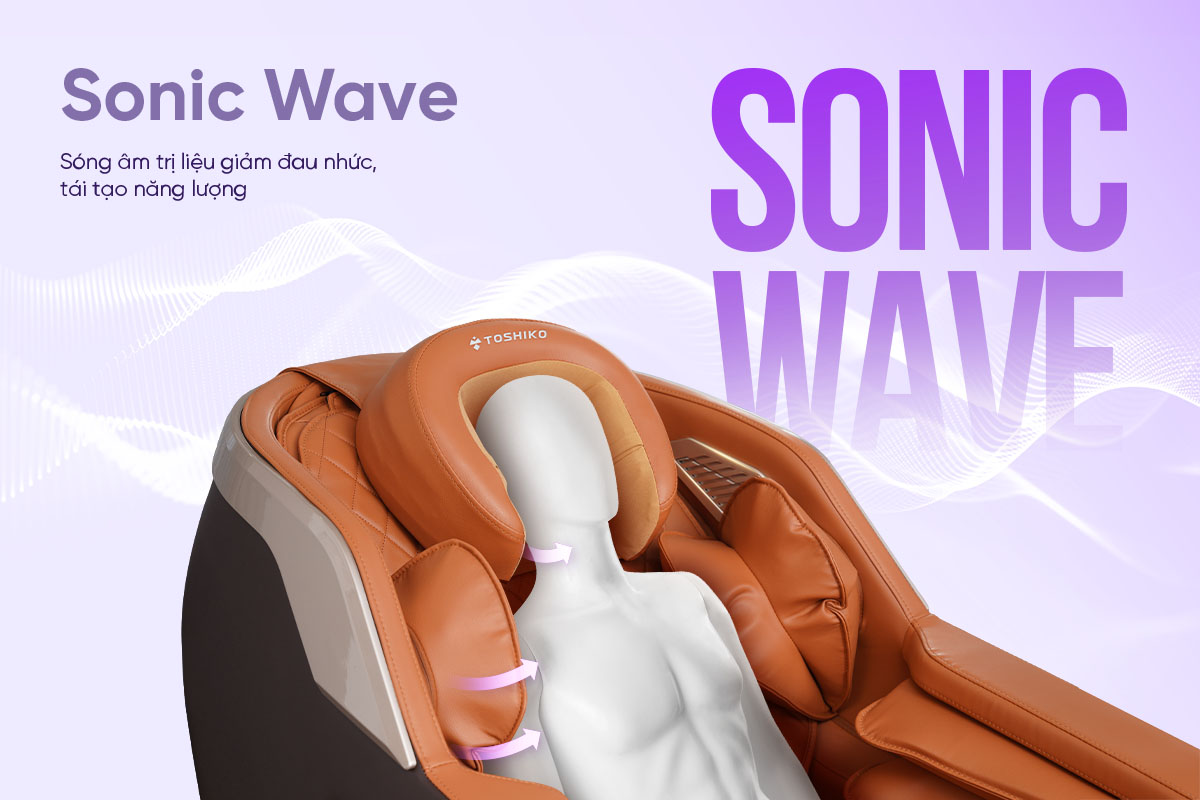 Ghế massage 4D Sóng Âm Trị Liệu Toshiko T79 Pro, ảnh 3