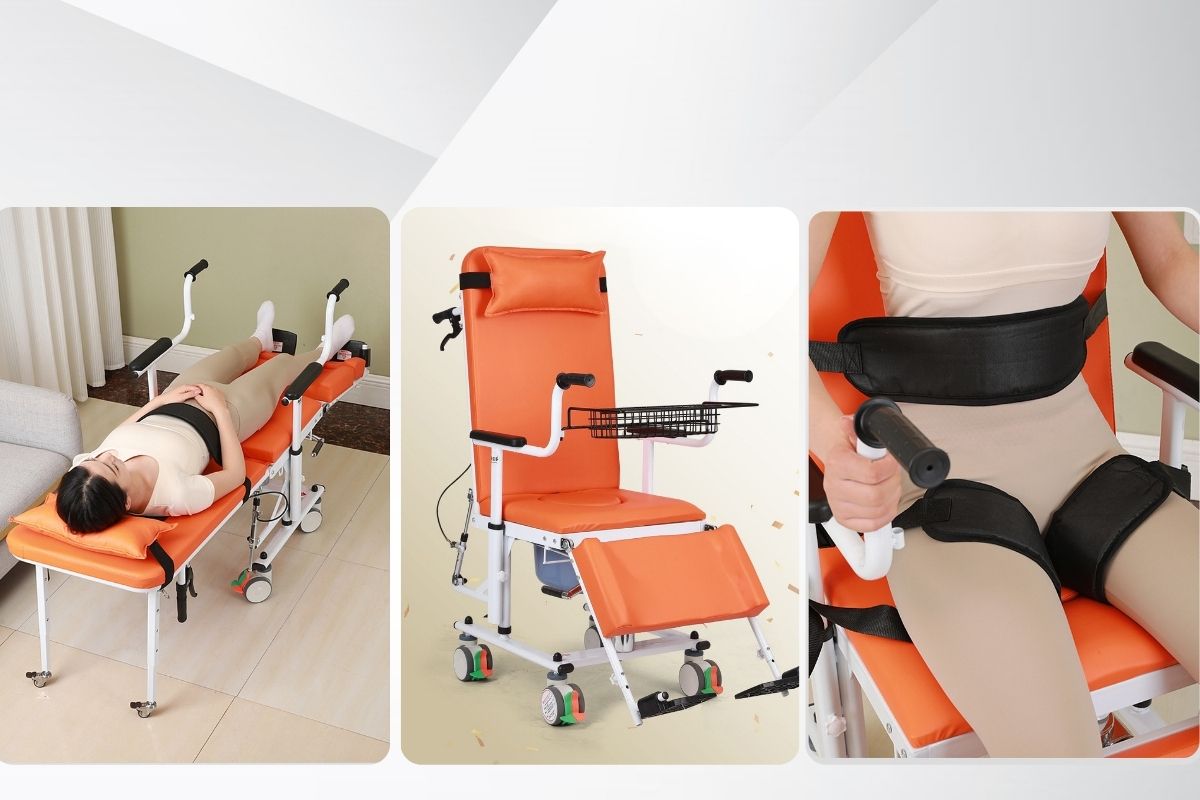 Xe lăn đa năng kết hợp giường 4 trong 1 Toshiko P9, ảnh 9