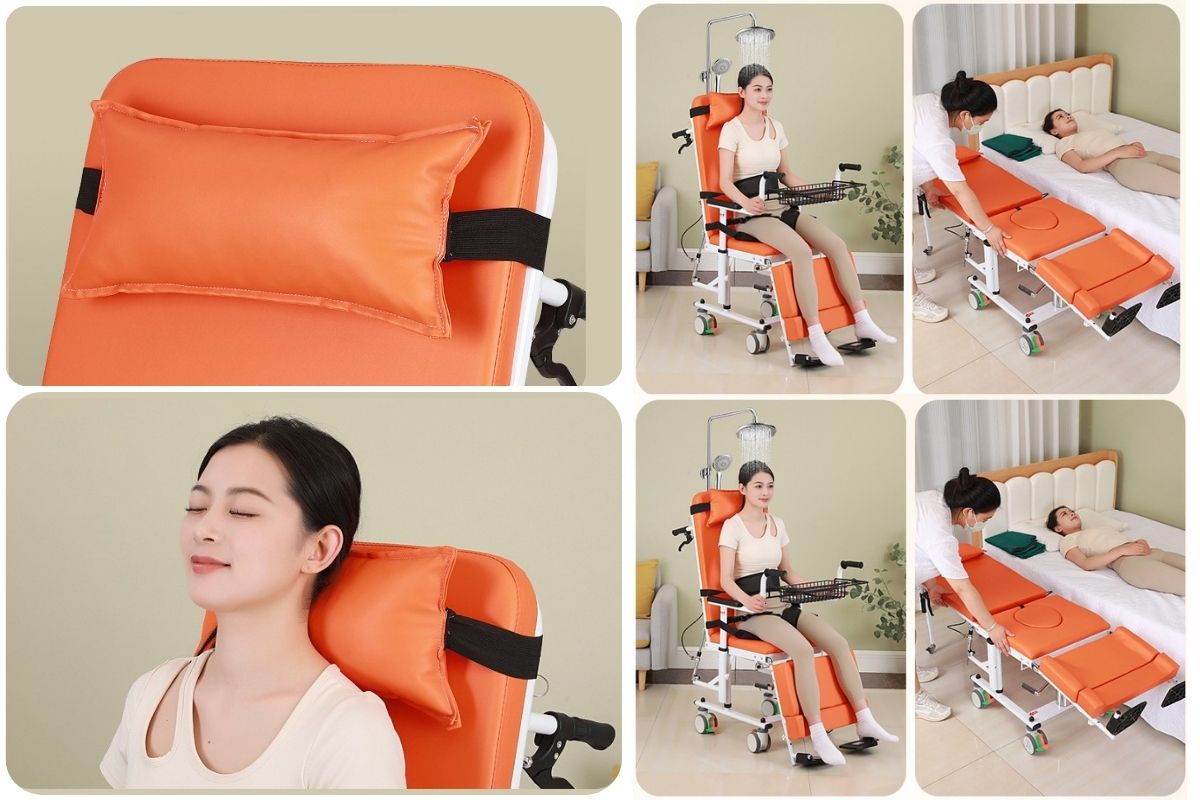 Xe lăn đa năng kết hợp giường 4 trong 1 Toshiko P9, ảnh 10