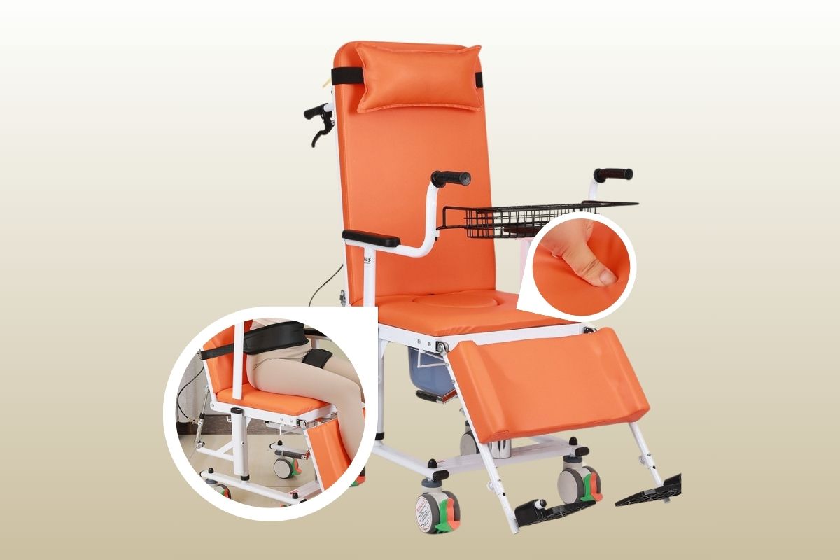Xe lăn đa năng kết hợp giường 4 trong 1 Toshiko P9, ảnh 4
