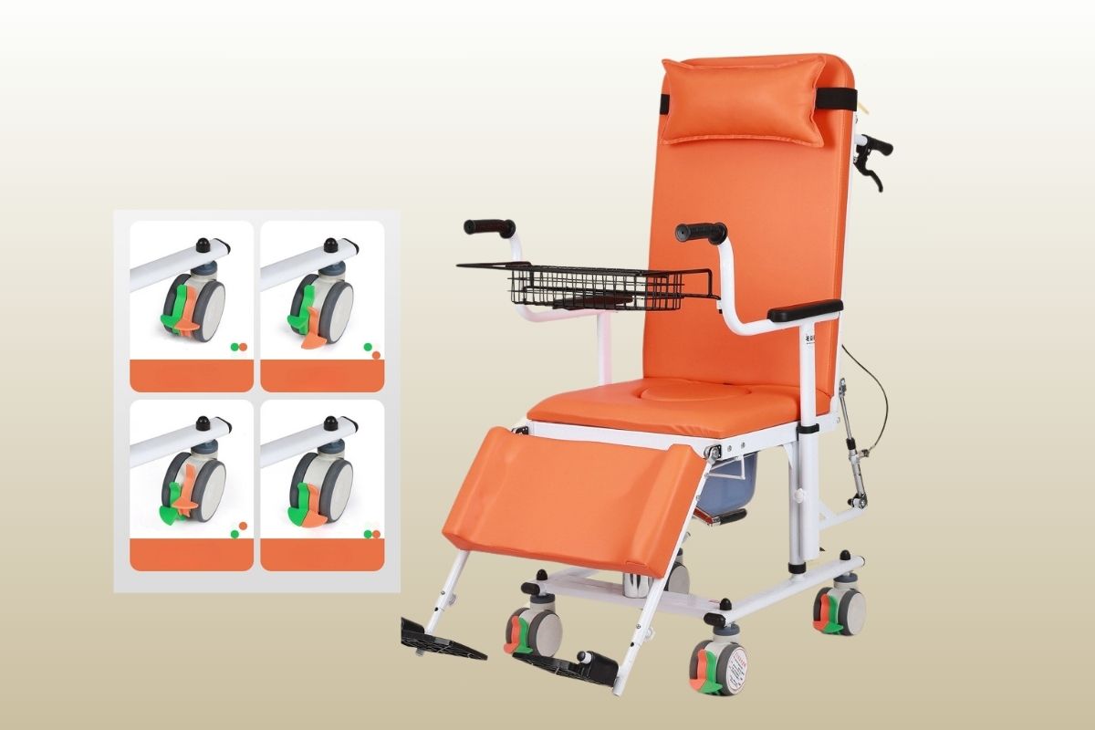 Xe lăn đa năng kết hợp giường 4 trong 1 Toshiko P9, ảnh 7