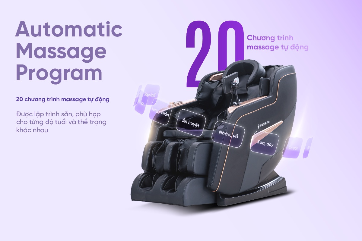 Ghế massage 3D Toshiko T82, ảnh 8