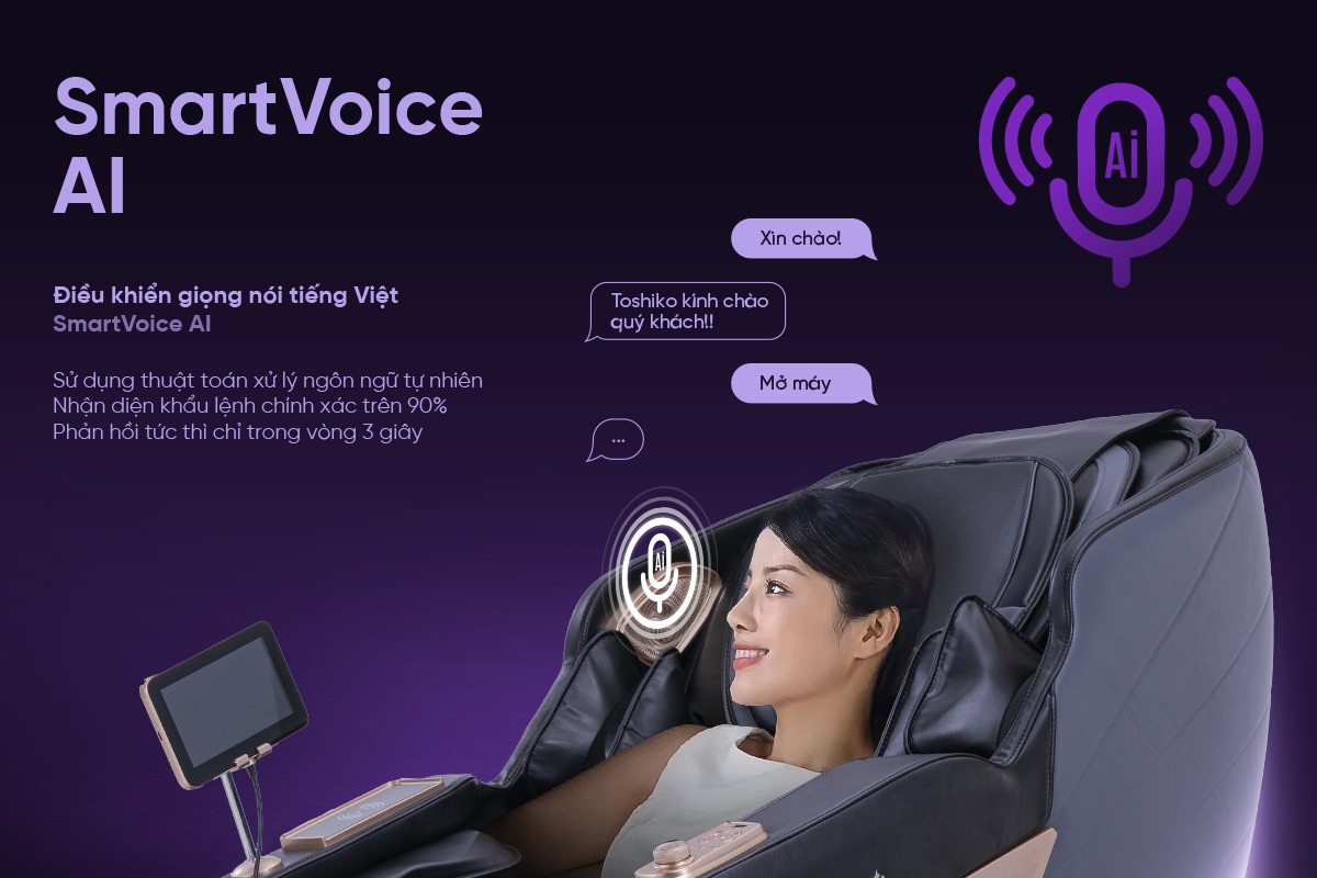 Ghế massage Sóng Âm Trị Liệu Con lăn 4D Toshiko T95 Pro, ảnh 13