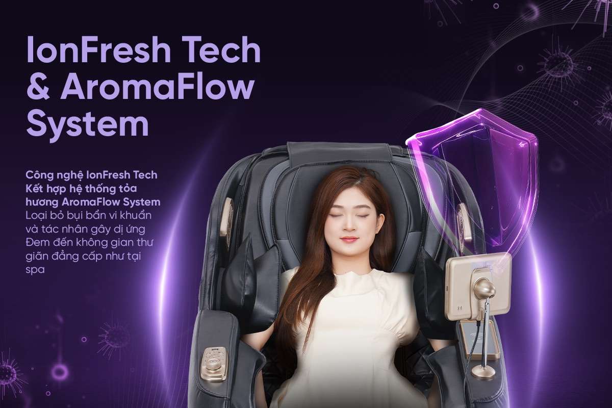 Ghế massage Sóng Âm Trị Liệu Con lăn 4D Toshiko T95 Pro, ảnh 10