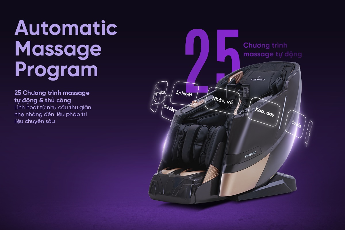 Ghế massage 4D cao cấp Toshiko T96, ảnh 9