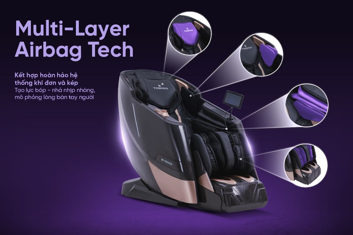 Ghế massage 4D cao cấp Toshiko T96, ảnh 5