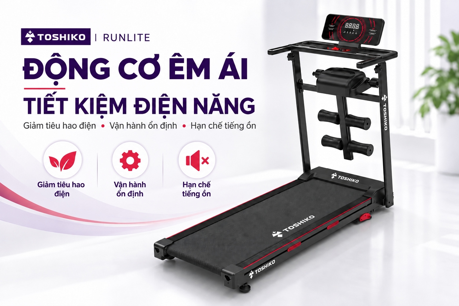 Máy chạy bộ đa năng Toshiko Run Lite