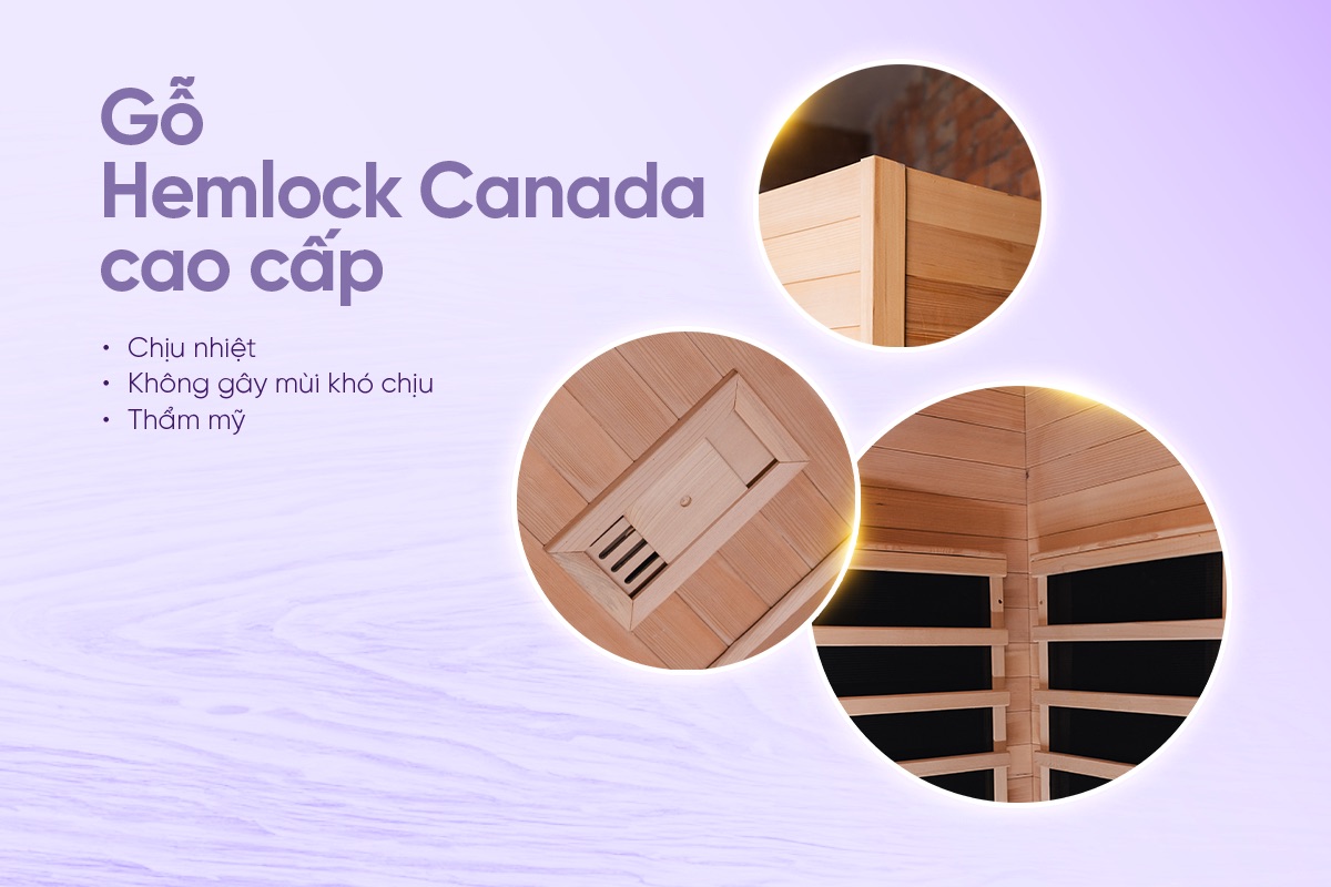 Phông xông hơi khô cao cấp Sauna Box Toshiko S2, ảnh 2