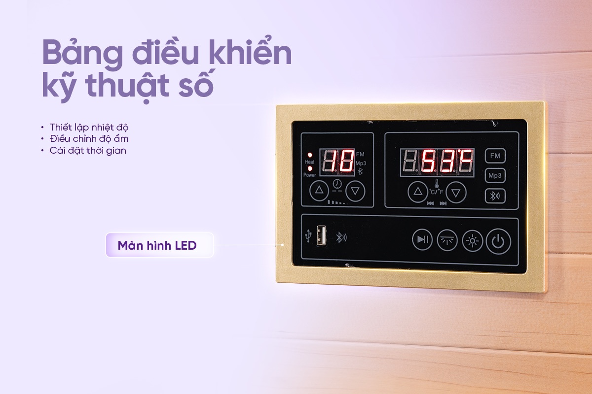 Phông xông hơi khô cao cấp Sauna Box Toshiko S2, ảnh 4