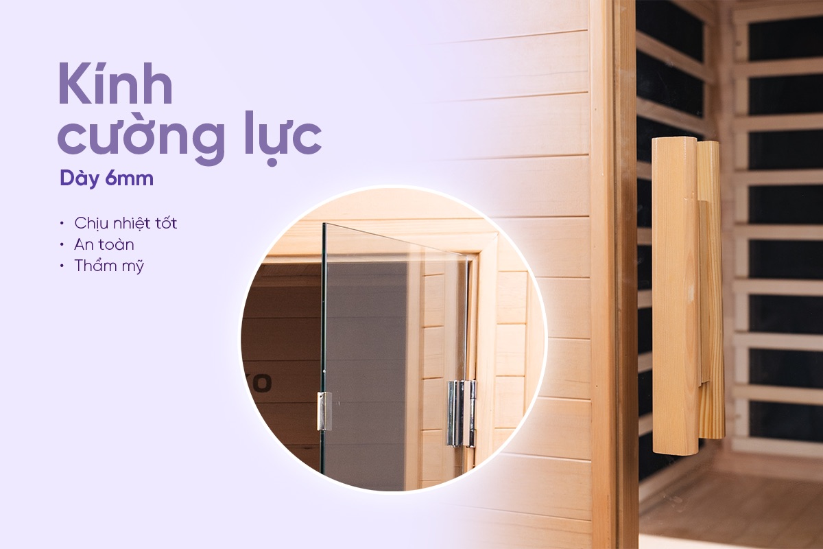 Phông xông hơi khô cao cấp Sauna Box Toshiko S2, ảnh 8