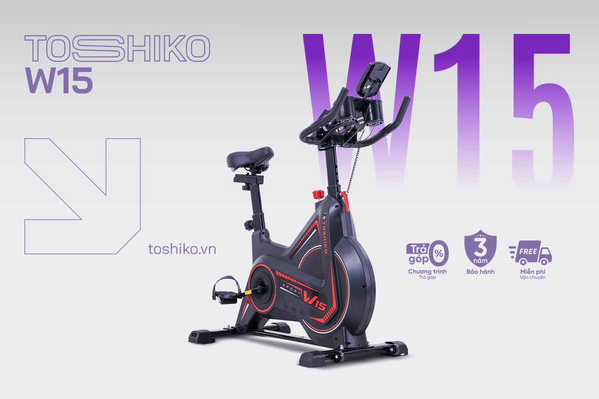 Xe đạp tập Toshiko W15 khung chắc chắn cho người lớn tuổi