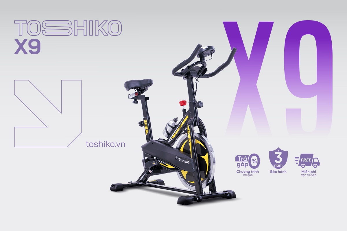 Xe đạp tập Toshiko X9 tập luyện tại nhà