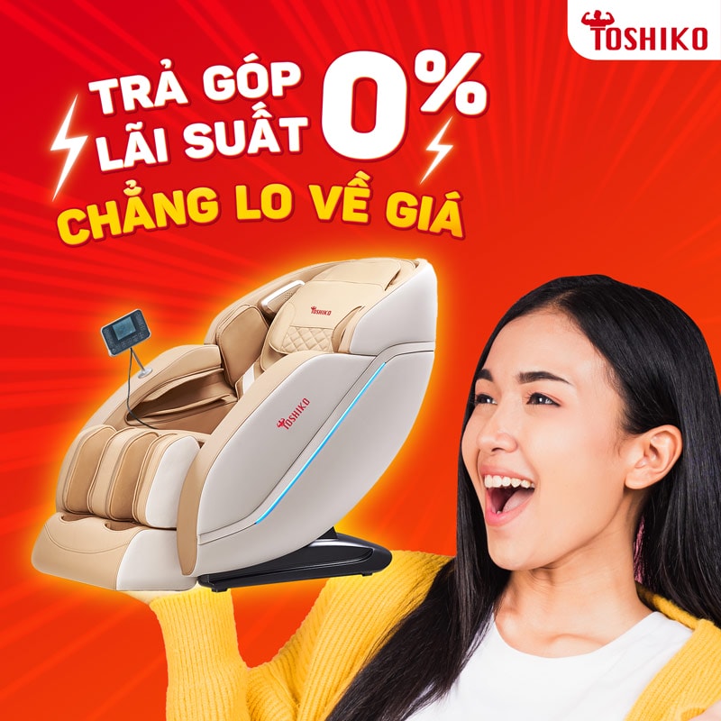 Khách hàng nhận được nhiều ưu đãi khi mua ghế massage Toshiko