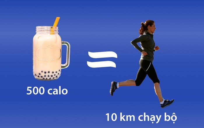 Uống trà sữa sẽ tăng cân nếu bạn không luyện tập thể thao