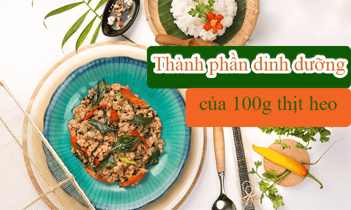 Dinh dưỡng trong thịt heo