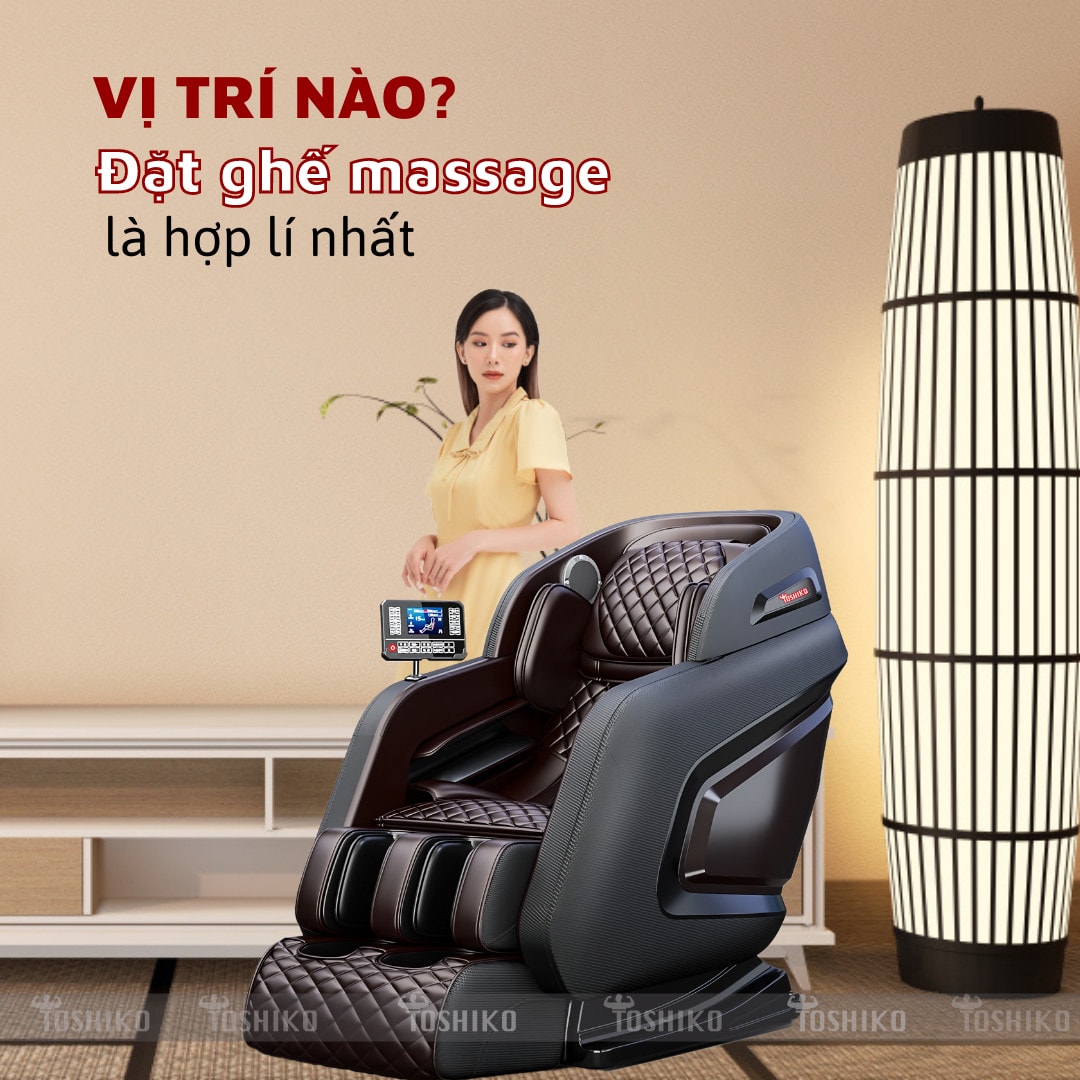 Nên đặt ghế massage ở đâu trong nhà